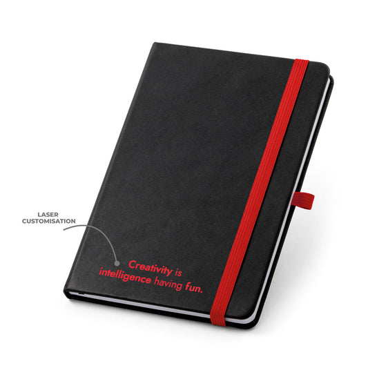 ROTH - Caderno A5 Capa Dura em PU Pautado Elástico e Porta Caneta Colorido - Ref. 93592