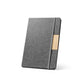 MÁRQUEZ - Caderno A5 Capa Dura Tecido e Detalhe Bambu - Pautado - Ref. 93585