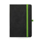 ROTH - Caderno A5 Capa Dura em PU Pautado Elástico e Porta Caneta Colorido - Ref. 93592