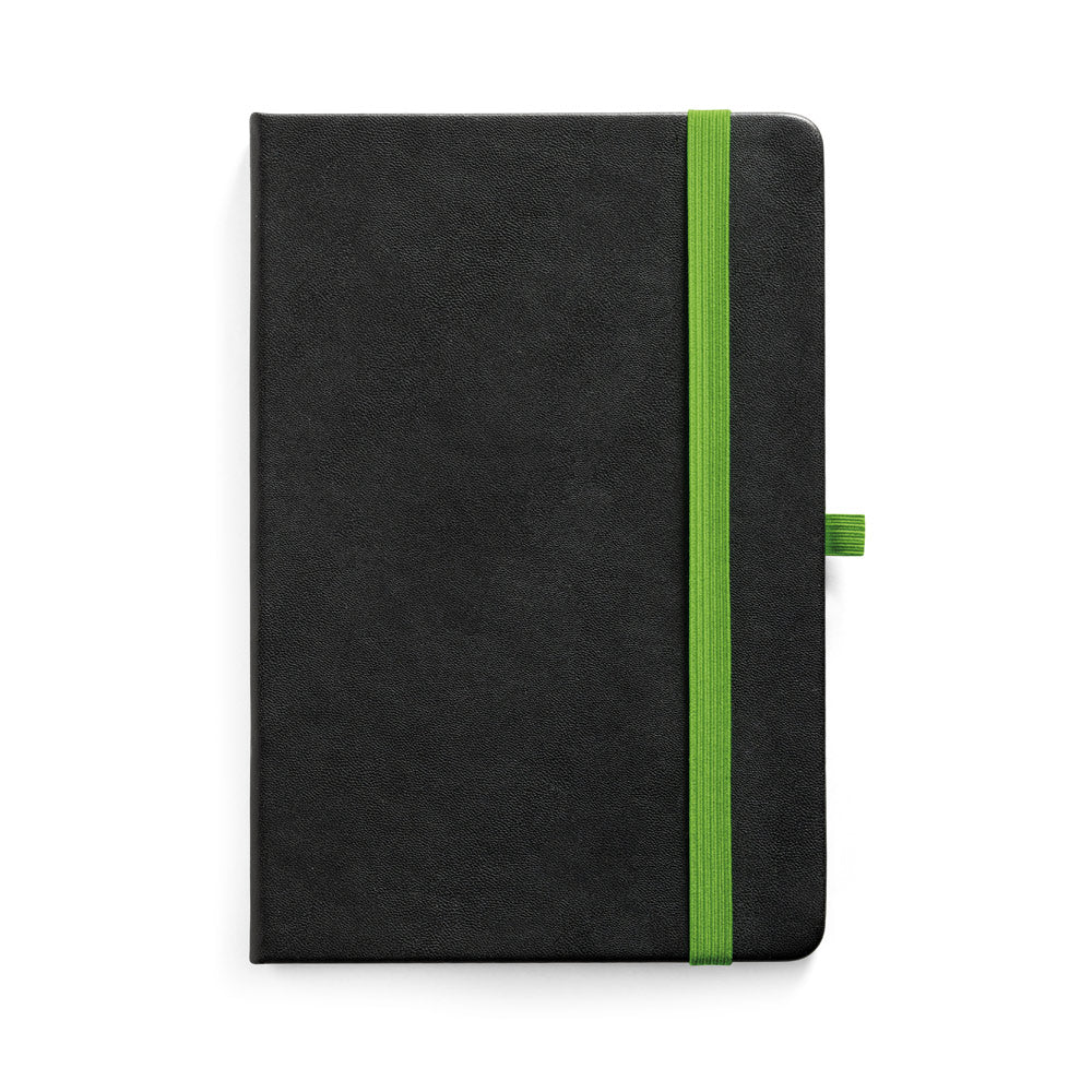 ROTH - Caderno A5 Capa Dura em PU Pautado Elástico e Porta Caneta Colorido - Ref. 93592