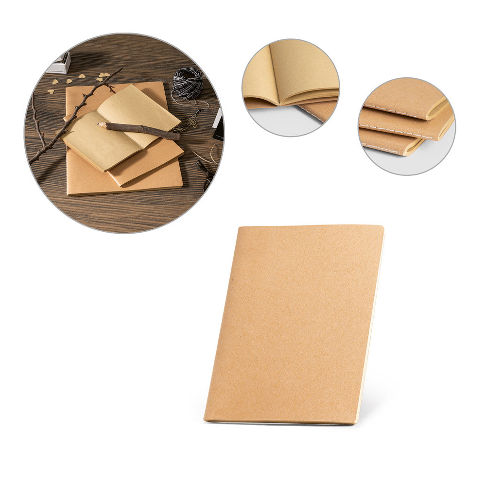 ALCOTT A5 II -  Caderno Brochura Folhas Kraft Lisas A5 - Ref. 53626