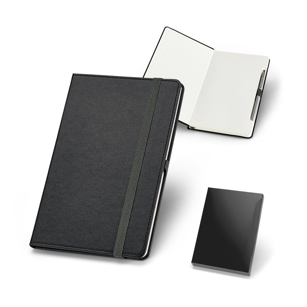 CHAUCER - Caderno A5 Capa Dura com Caneta de Metal e Sem Pauta - Ref. 93497