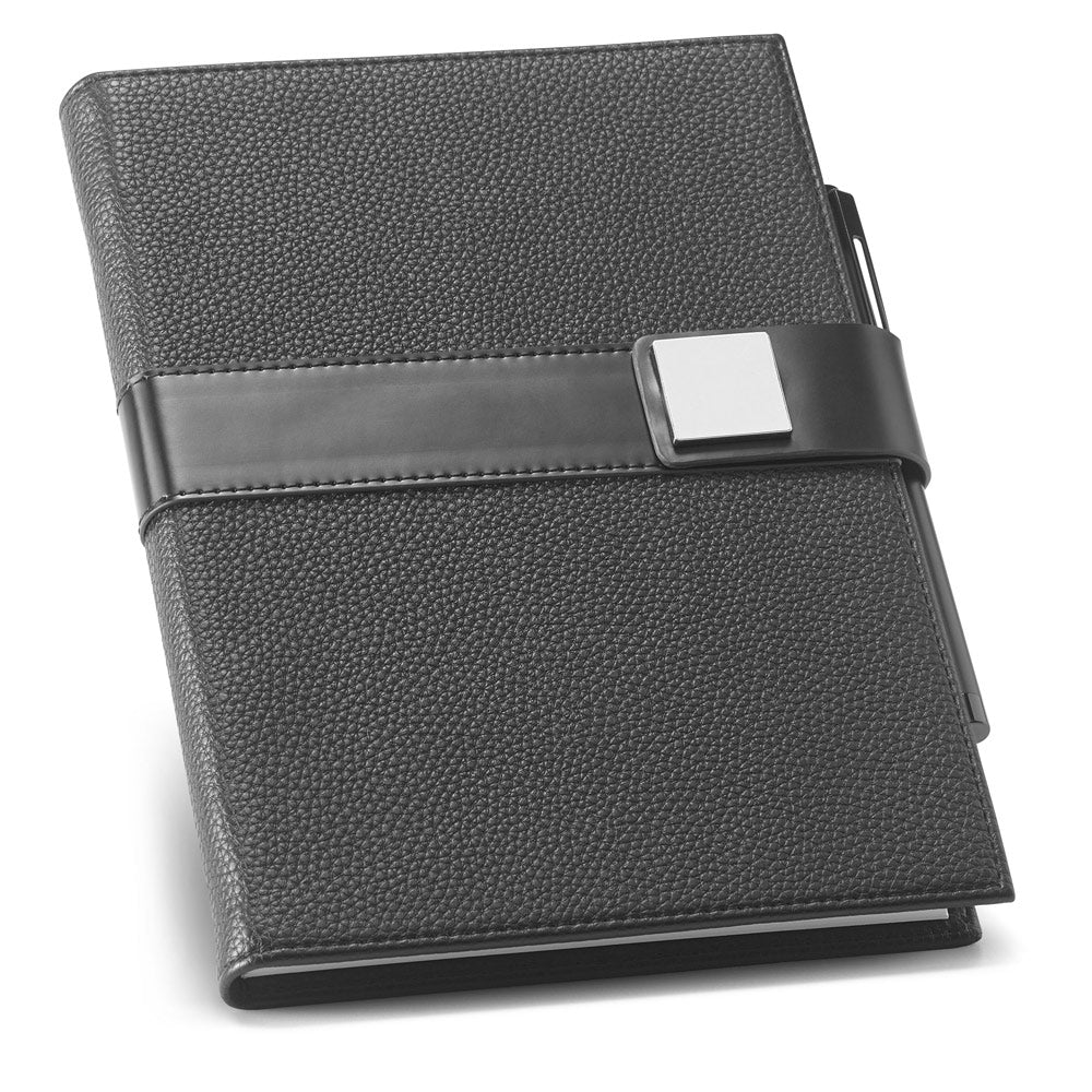 EMPIRE A5 - Caderno A5 Capa Couro e Fecho Magnético - Folhas Lisas e Pontilhadas - Ref. 53633