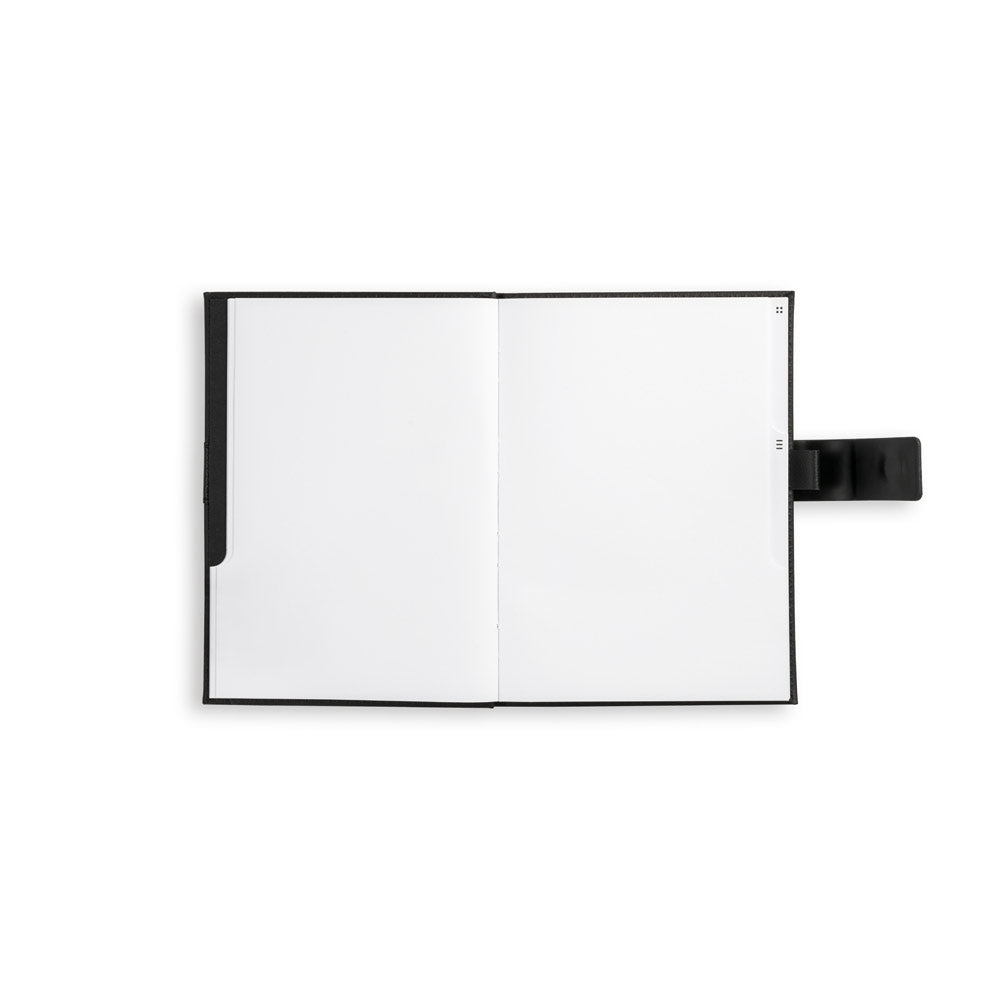 EMPIRE A5 - Caderno A5 Capa Couro e Fecho Magnético - Folhas Lisas e Pontilhadas - Ref. 53633