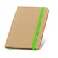 FLAUBERT - Caderno A6 Capa Dura Kraft e Elástico Colorido Sem Pauta - Ref. 93709