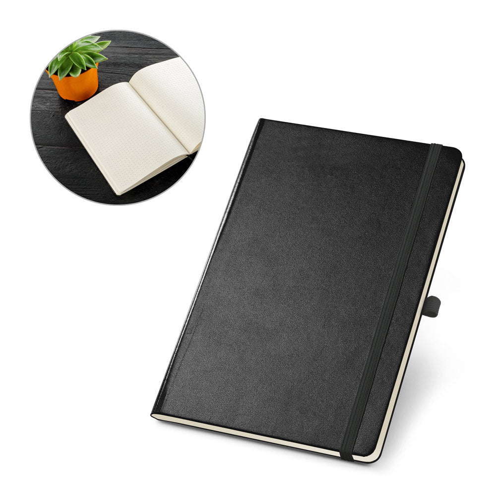 CARRE - Caderno Folhas Pontilhadas - A5 Capa Dura e Suporte de Caneta - Ref. 93595
