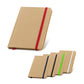 FLAUBERT - Caderno A6 Capa Dura Kraft e Elástico Colorido Sem Pauta - Ref. 93709