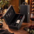 BARELLI - Caixa para 2 Garrafas de Vinho com Acessórios - Ref. 03494