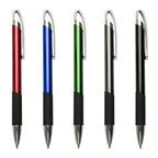 CARTUM - Caneta de Metal Personalizada e Detalhe Emborrachado - Ref. 120B1
