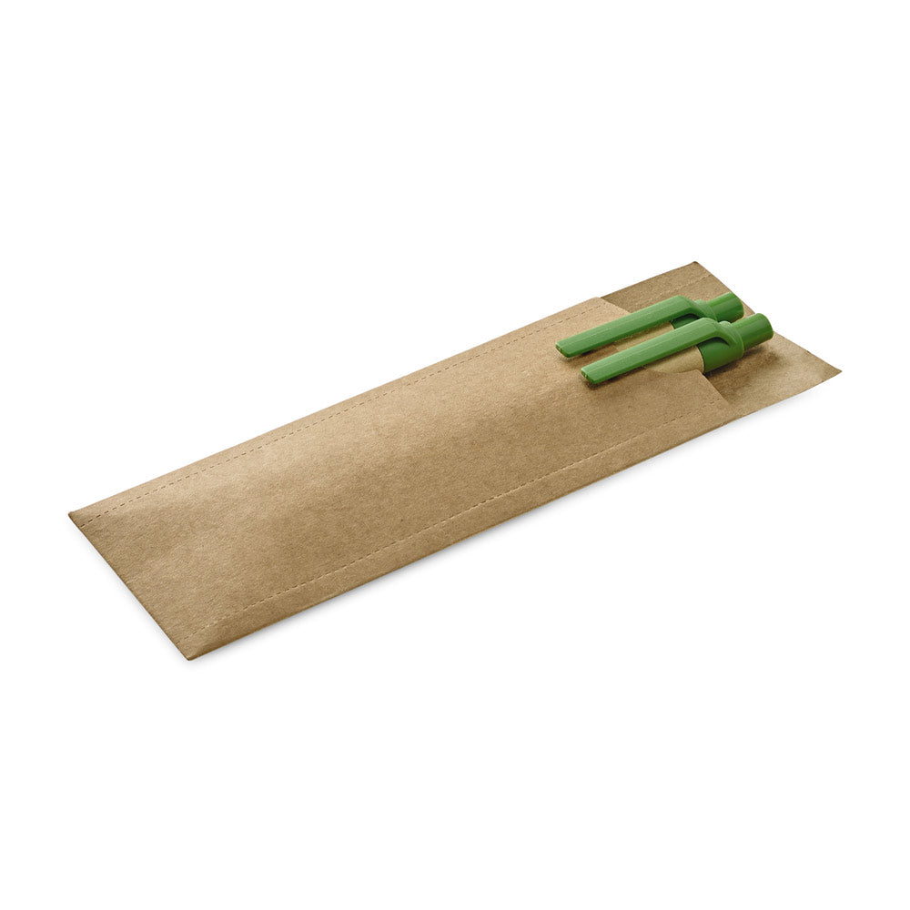 LEAF - Kit Caneta e Lapiseira de Papel - Ecológica