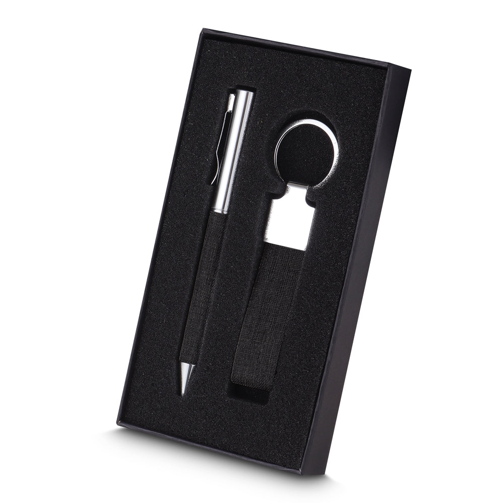 Kit Caneta e Chaveiro em Metal Personalizados  - Ref. CJ100
