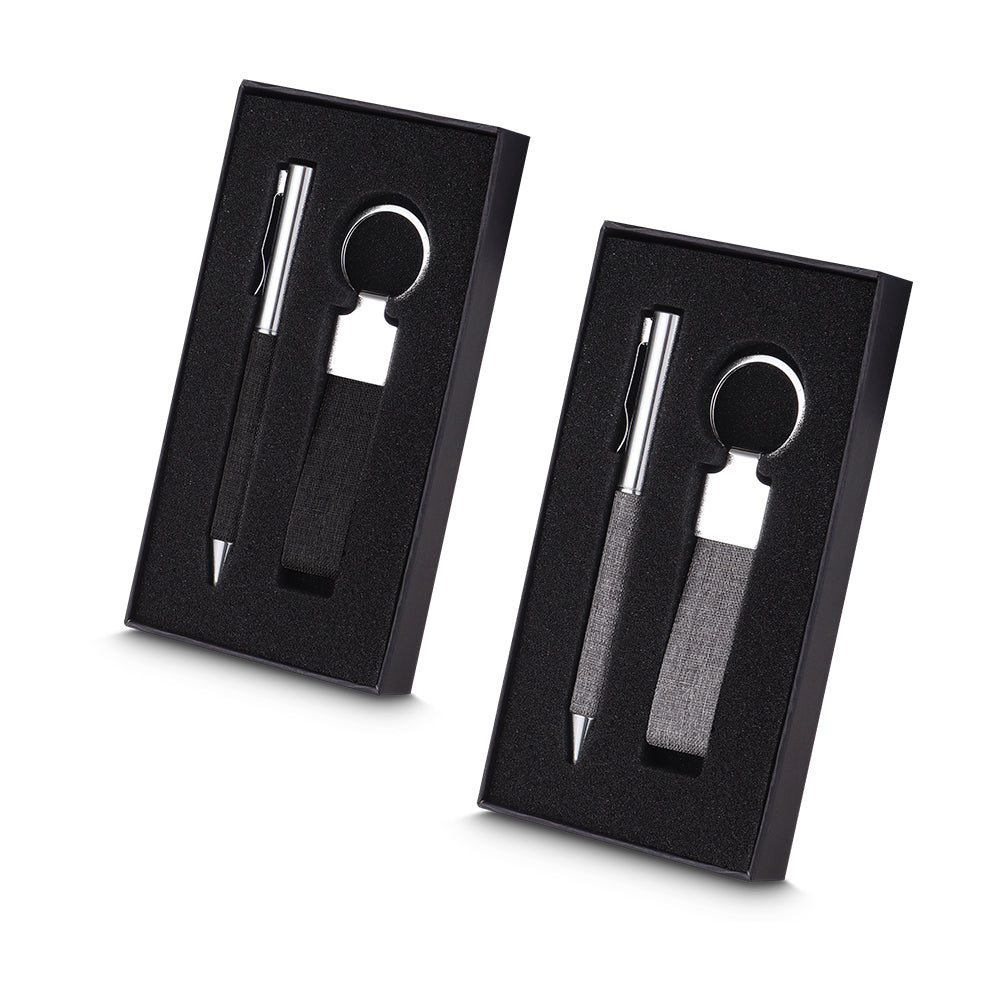 Kit Caneta e Chaveiro em Metal Personalizados  - Ref. CJ100