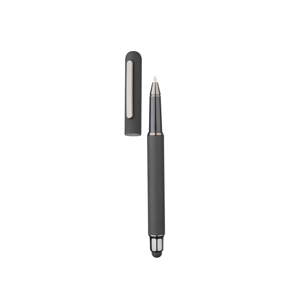 Kit Escritório com Caderno A5 Placa Metálica, Caneta, Chaveiro Metálico e Caneca em Cerâmica - Ref. Cj400