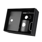 Kit Escritório com Caderno A5 Placa Metálica, Caneta, Chaveiro Metálico e Caneca em Cerâmica - Ref. Cj400