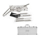 MACE - Kit Churrasco Maleta Alumínio c/ Luva - 7 Peças - Ref. 93845