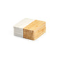 MARBOO CUP - Porta Copo Mármore e Bambu - Kit com 4 Peças - Ref. 94338