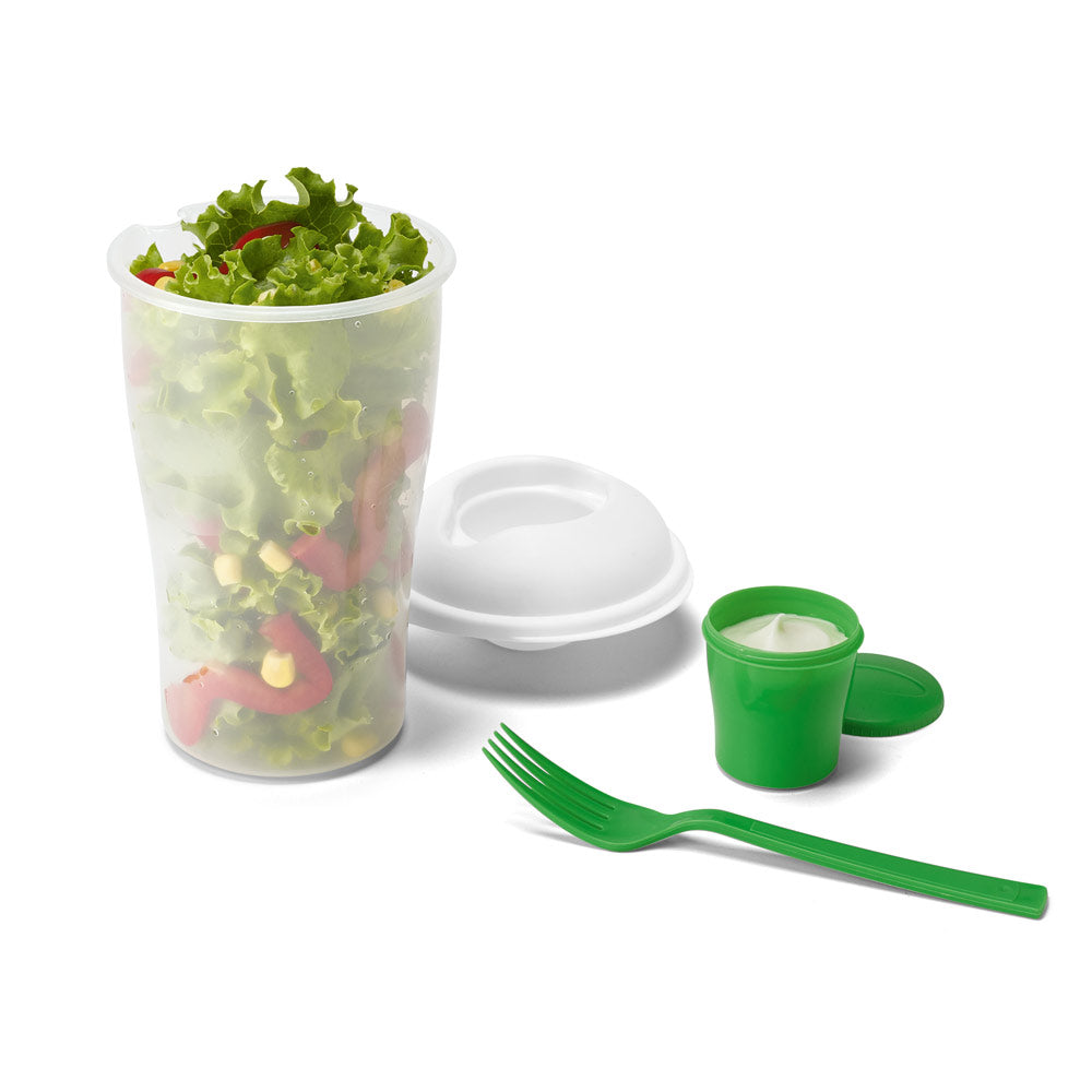 TURMERIC - Copo para Salada com Garfo e Molheira - 850ml - Ref. 53878