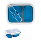 DILL - Marmita Hermética Retrátil em Silicone 2 Compartimentos - Ref. 93848