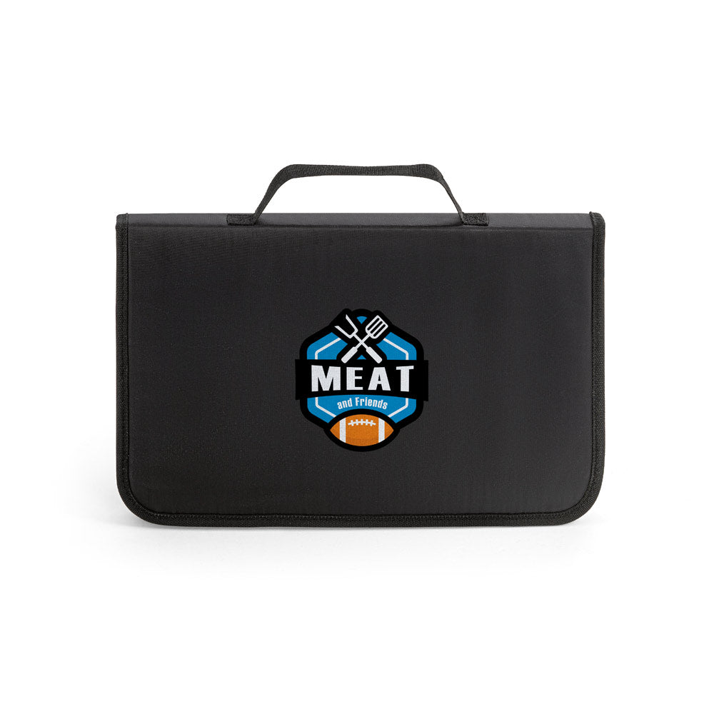 BOTALY - Kit Churrasco com Tábua - 6 Peças e Maleta Nylon - Ref. 94144