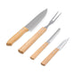 OLIVIER - Kit Churrasco 5 Peças com Tábua de Bambu - Ref. 14697B