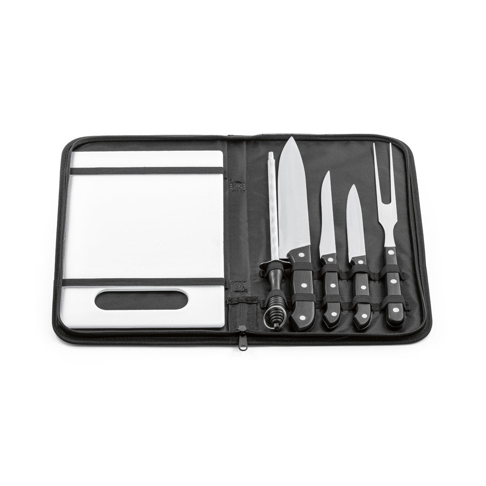 BOTALY - Kit Churrasco com Tábua - 6 Peças e Maleta Nylon - Ref. 94144