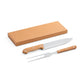 ALIOLI - Kit Churrasco 2 Peças Aço Inox e Bambu - Ref. 94139