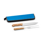 CUBAT - Kit Churrasco Case Nylon 2 Peças Cabo de Madeira - Ref. 94138
