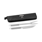 DURAND - Kit Churrasco Case Nylon 2 Peças em Aço Inox - Ref. 94136
