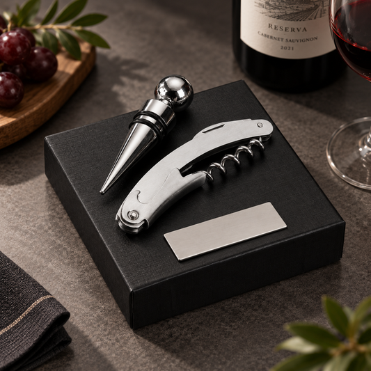 Kit de Vinho 2 Peças - WALLACE - Ref. 10071G