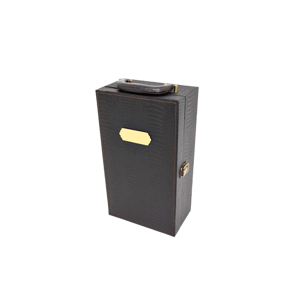 CACIOLI - Caixa para 2 Garrafas de Vinho com Acessórios - Ref. 03495B