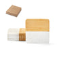 MARBOO CUP - Porta Copo Mármore e Bambu - Kit com 4 Peças - Ref. 94338