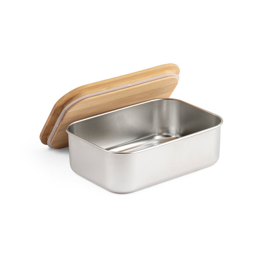 SHINO - Marmita em Aço Inox e Tampa de Bambu - 800ml - Ref. 94025