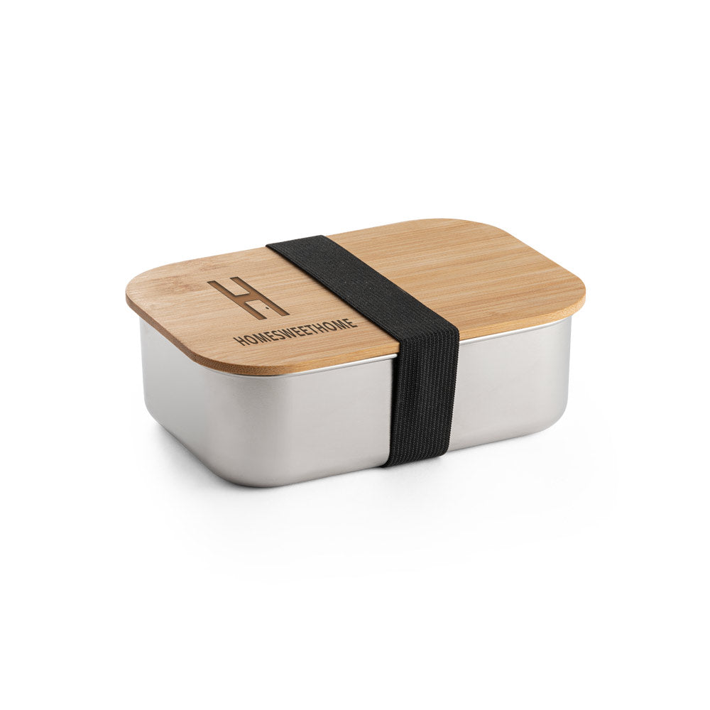 SHINO - Marmita em Aço Inox e Tampa de Bambu - 800ml - Ref. 94025