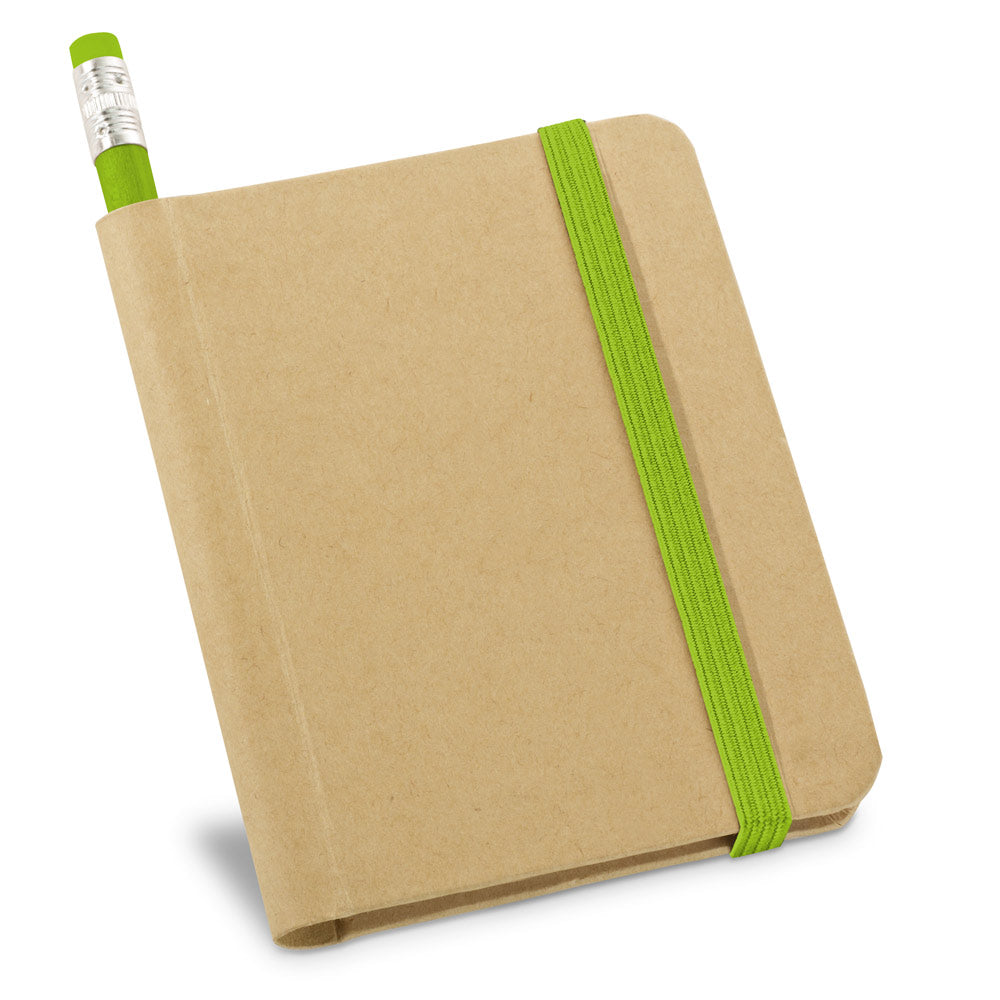 BRONTE - Mini Caderno A7 Capa Dura Kraft Sem Pauta com Lápis - Ref. 93422