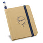 BRONTE - Mini Caderno A7 Capa Dura Kraft Sem Pauta com Lápis - Ref. 93422