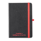 ROTH - Caderno A5 Capa Dura em PU Pautado Elástico e Porta Caneta Colorido - Ref. 93592