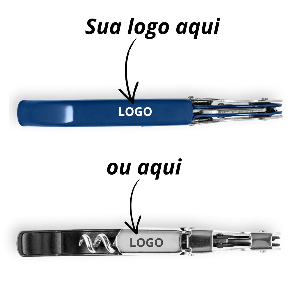 Saca-rolha Abridor de Garrafa em Inox - MALBEC - Ref. 94117