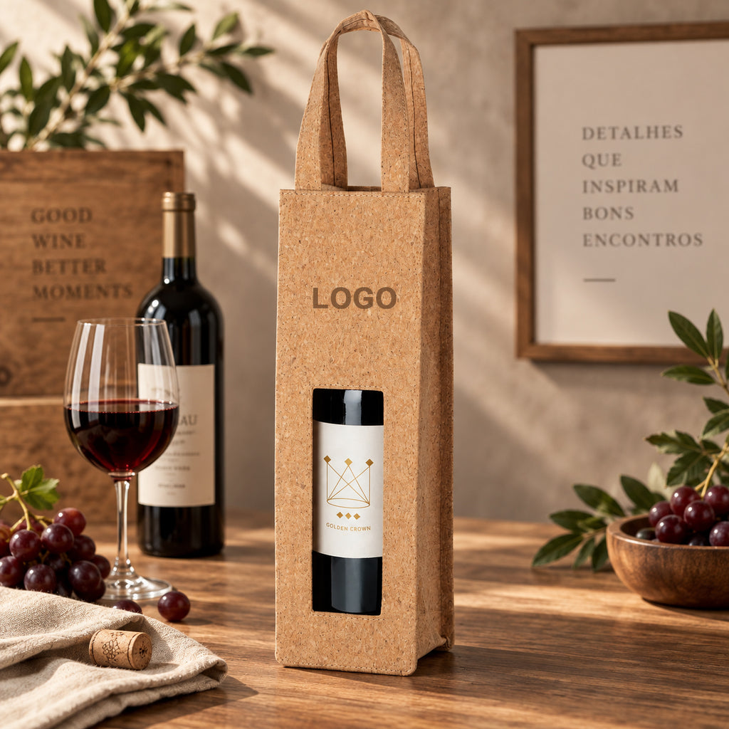 Bolsa para Garrafa - Sacola em Cortiça para Vinho - BORBA - Ref. 92819