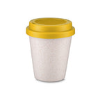 Copo de Fibra de Arroz para Viagem 350ml - Tampa Colorida - 14498
