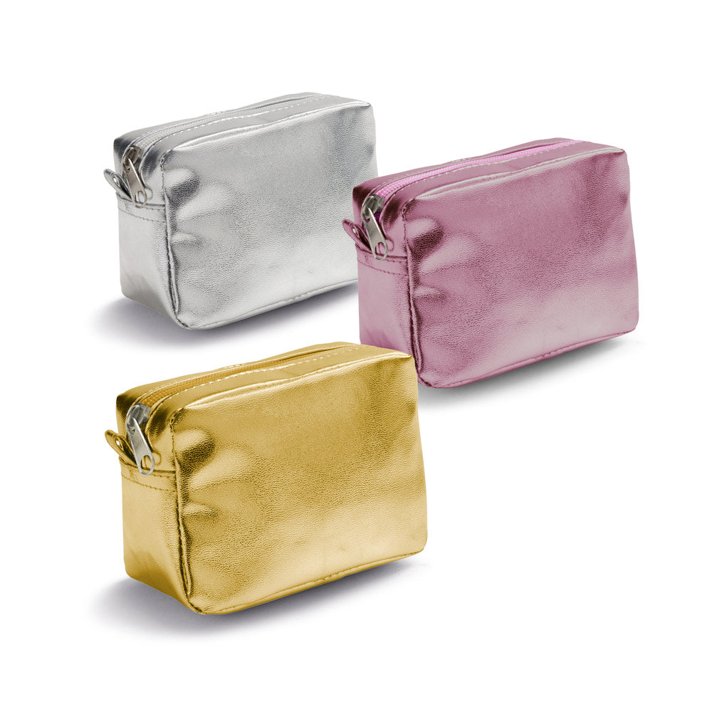 LOREN - Necessaire Metalizada  - 14 x 9,5 x 7cm - Ref. 92713