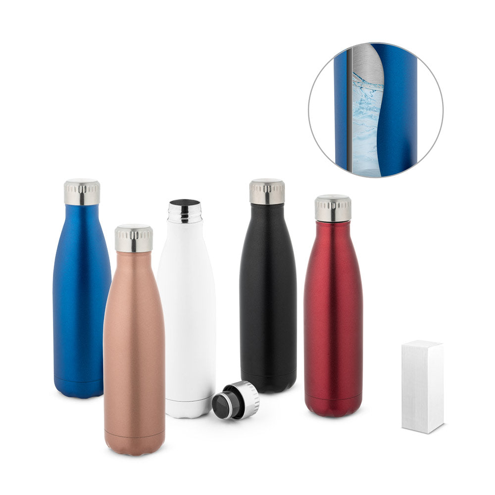 SHOW SATIN 540ml - Squeeze Inox Parede Dupla - 94771 | Lotes de 25 a 500 peças