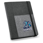 PESSOA - Caderno com Capa em Tecido e Bolso - REF. 93734 & | 16 x 22 cm