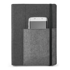 PESSOA - Caderno com Capa em Tecido e Bolso - REF. 93734 & | 16 x 22 cm