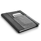 PESSOA - Caderno com Capa em Tecido e Bolso - REF. 93734 & | 16 x 22 cm