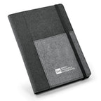 PESSOA - Caderno com Capa em Tecido e Bolso - REF. 93734 & | 16 x 22 cm