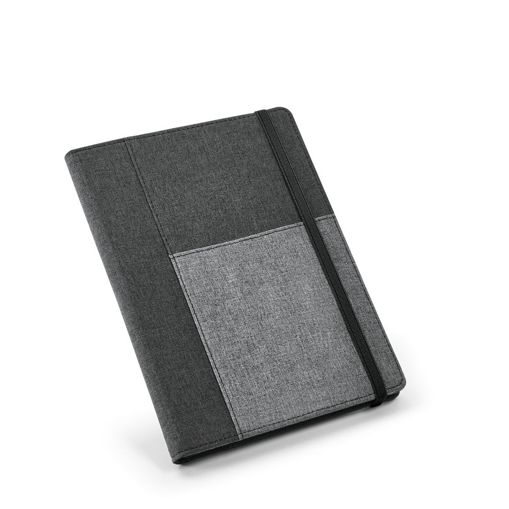 PESSOA - Caderno com Capa em Tecido e Bolso - REF. 93734 & | 16 x 22 cm